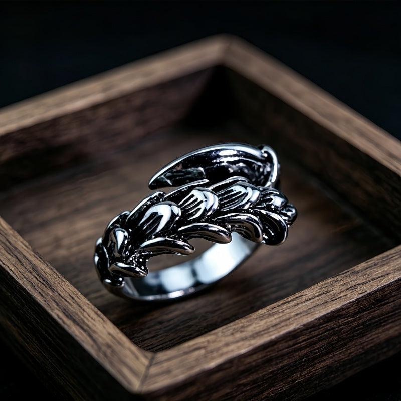 Hip-Hop Totem Ring For Unisex Featuring Electroplated Zinc Alloy Material