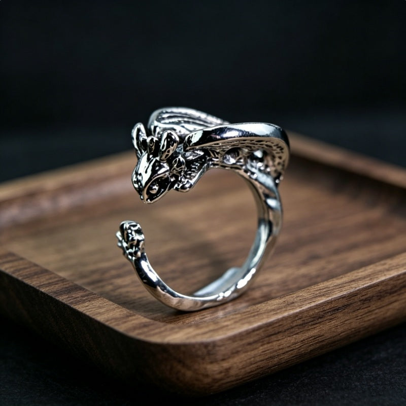 Hip-Hop Totem Ring For Unisex Featuring Electroplated Zinc Alloy Material