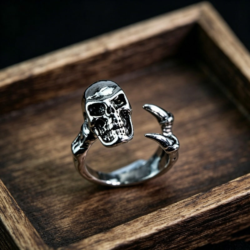 Hip-Hop Totem Ring For Unisex Featuring Electroplated Zinc Alloy Material