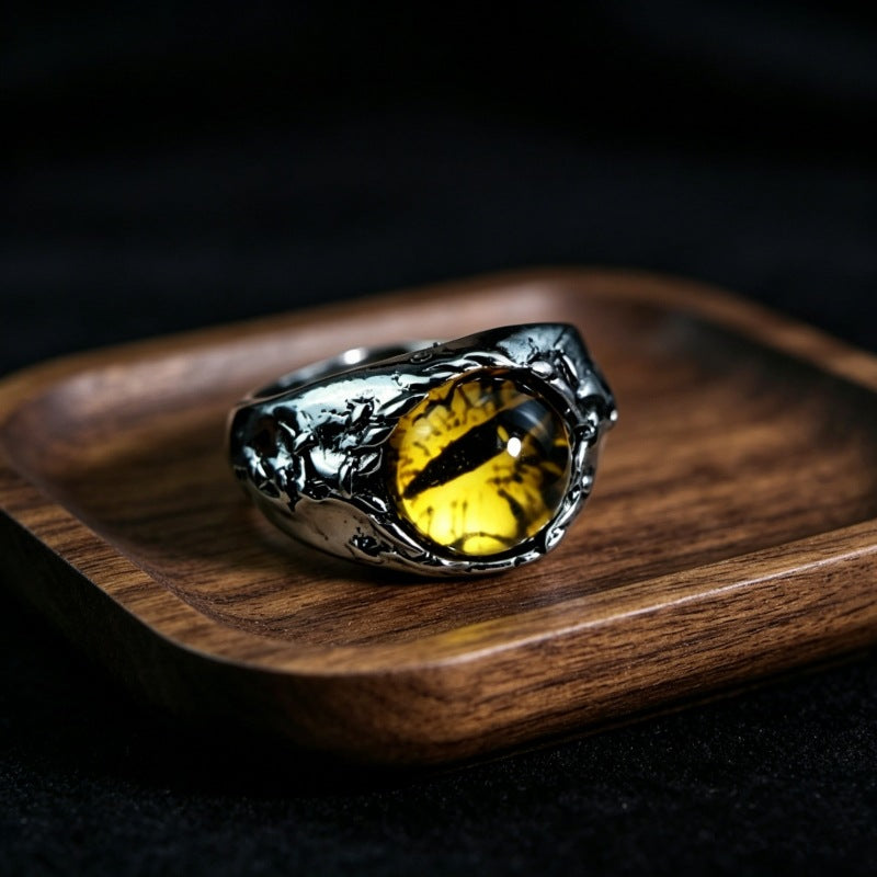 Hip-Hop Totem Ring For Unisex Featuring Electroplated Zinc Alloy Material