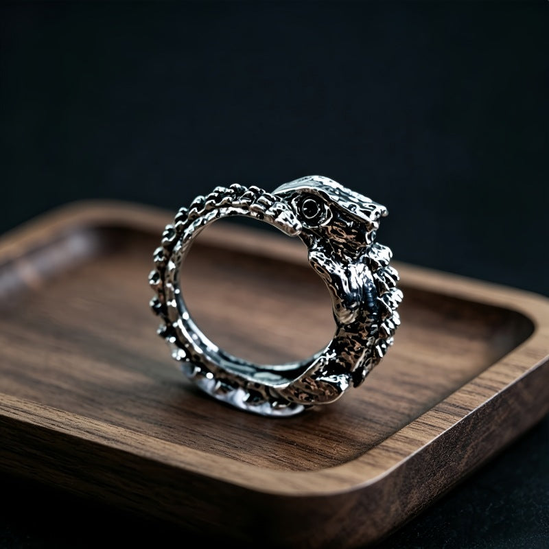 Hip-Hop Totem Ring For Unisex Featuring Electroplated Zinc Alloy Material