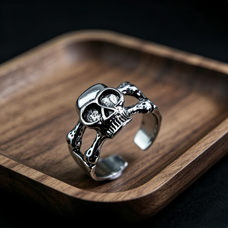 Hip-Hop Totem Ring For Unisex Featuring Electroplated Zinc Alloy Material