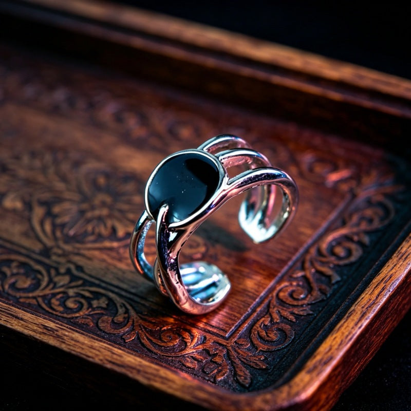 Hip-Hop Totem Ring For Unisex Featuring Electroplated Zinc Alloy Material