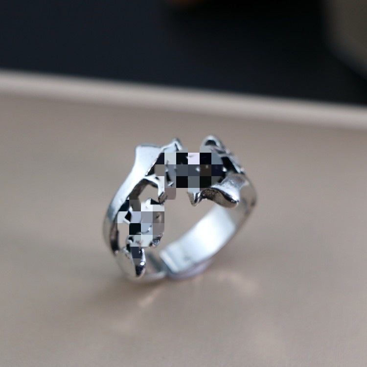 Hip-Hop Totem Ring For Unisex Featuring Electroplated Zinc Alloy Material