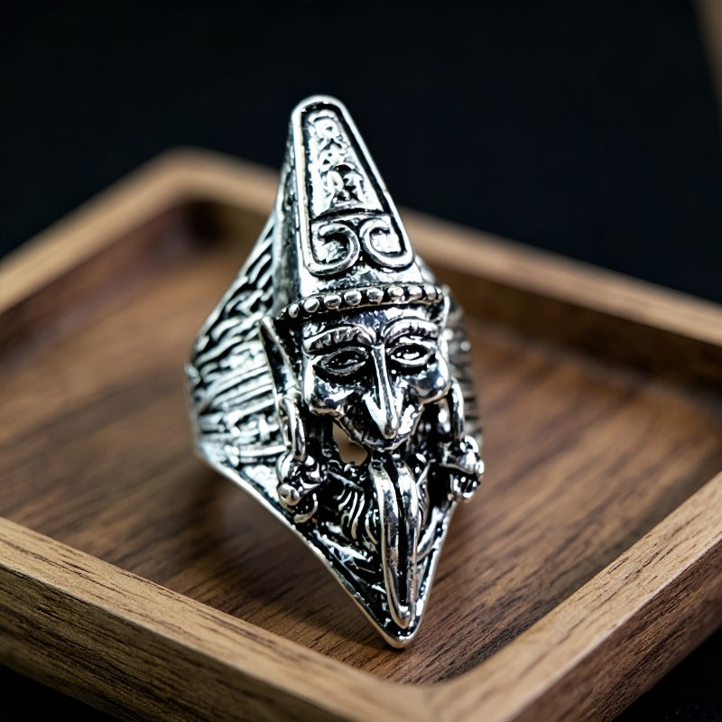 Hip-Hop Totem Ring For Unisex Featuring Electroplated Zinc Alloy Material