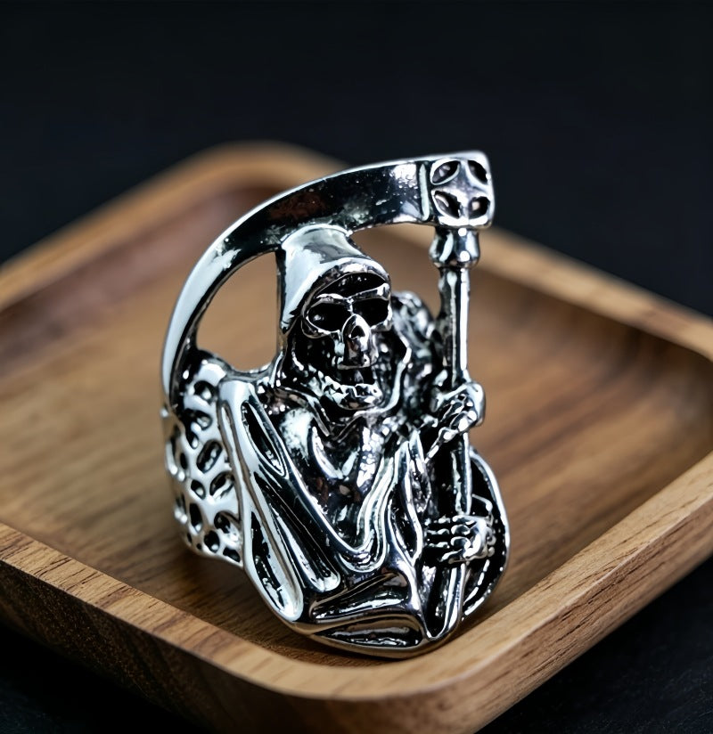 Hip-Hop Totem Ring For Unisex Featuring Electroplated Zinc Alloy Material