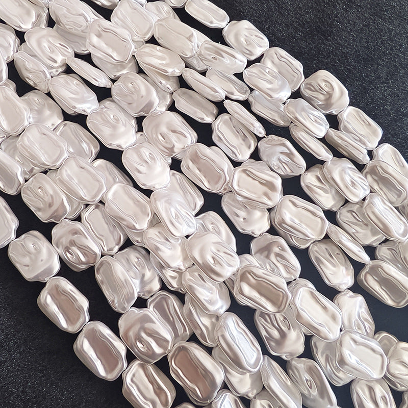 Irregular Imitation Pearl Beads With Stoving Varnish, Baroque Style Loose Beads For Jewelry Making