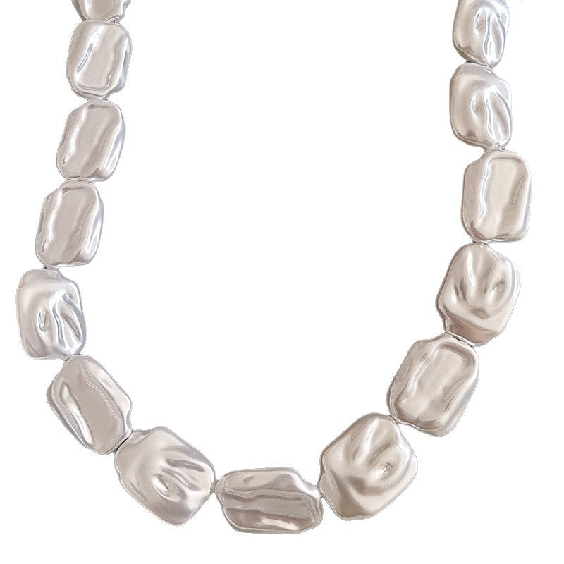 Irregular Imitation Pearl Beads With Stoving Varnish, Baroque Style Loose Beads For Jewelry Making