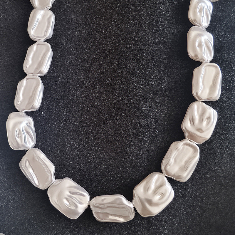 Irregular Imitation Pearl Beads With Stoving Varnish, Baroque Style Loose Beads For Jewelry Making
