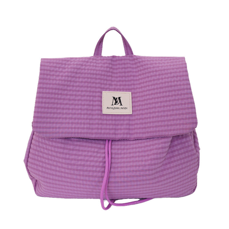 Breathable Letter Pattern Nylon Ladies Backpack For  Spring And Summer