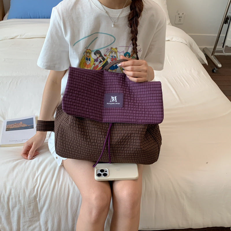 Breathable Letter Pattern Nylon Ladies Backpack For  Spring And Summer
