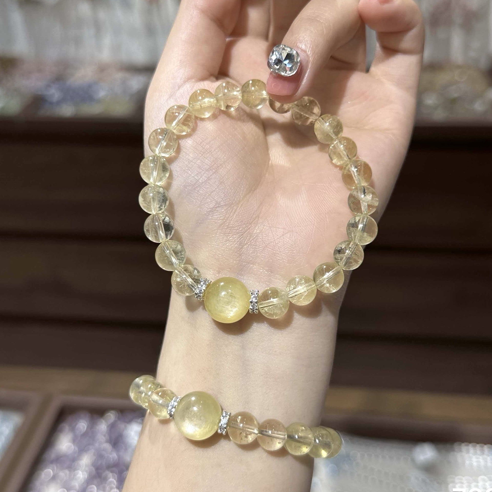 Handmade Crystal Bracelet For Women In Natural Pink, Perfect For Festival Occasions