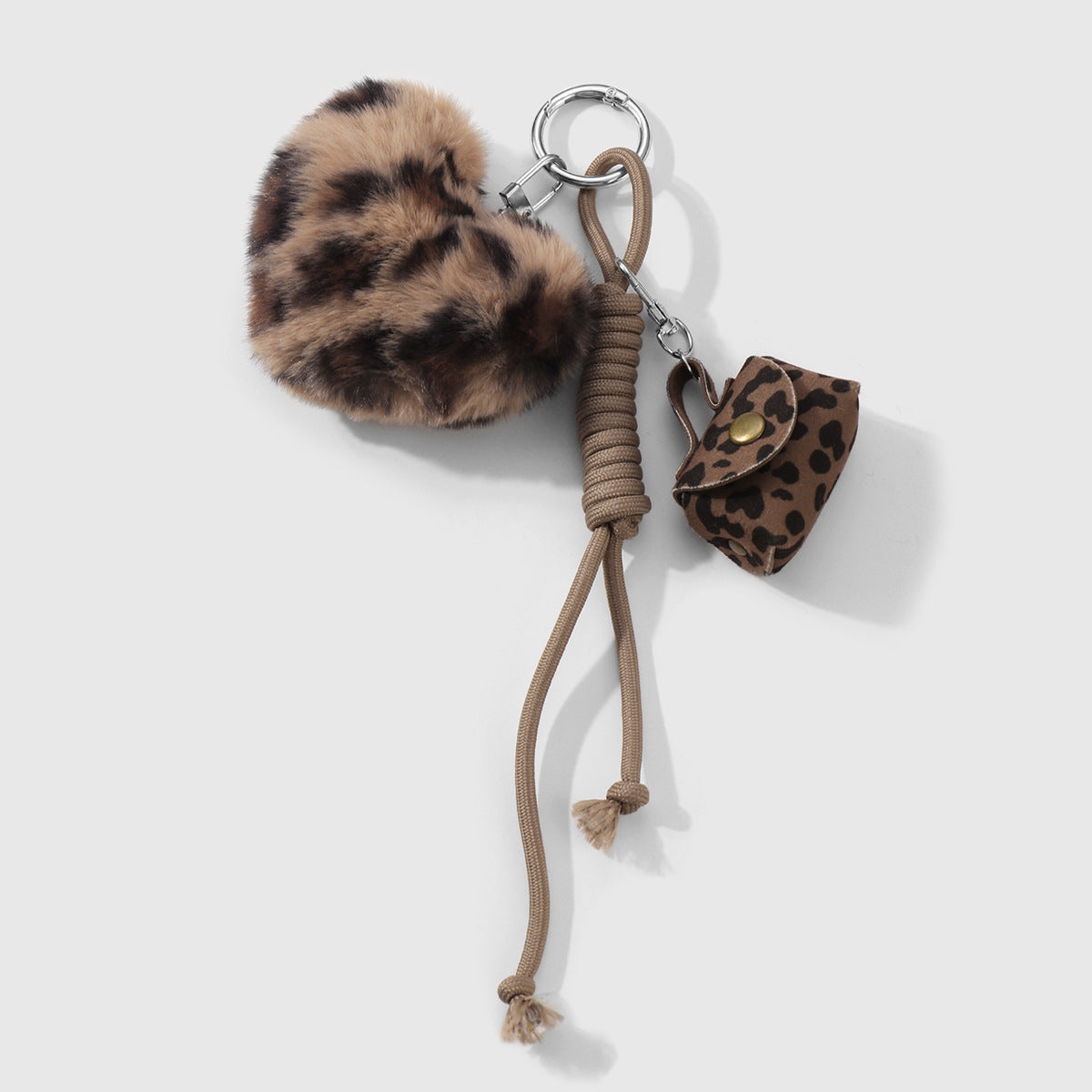Heart Shape Brown Key Chain Made Of Durable Alloy, Stylish And Perfect For Everyday Use