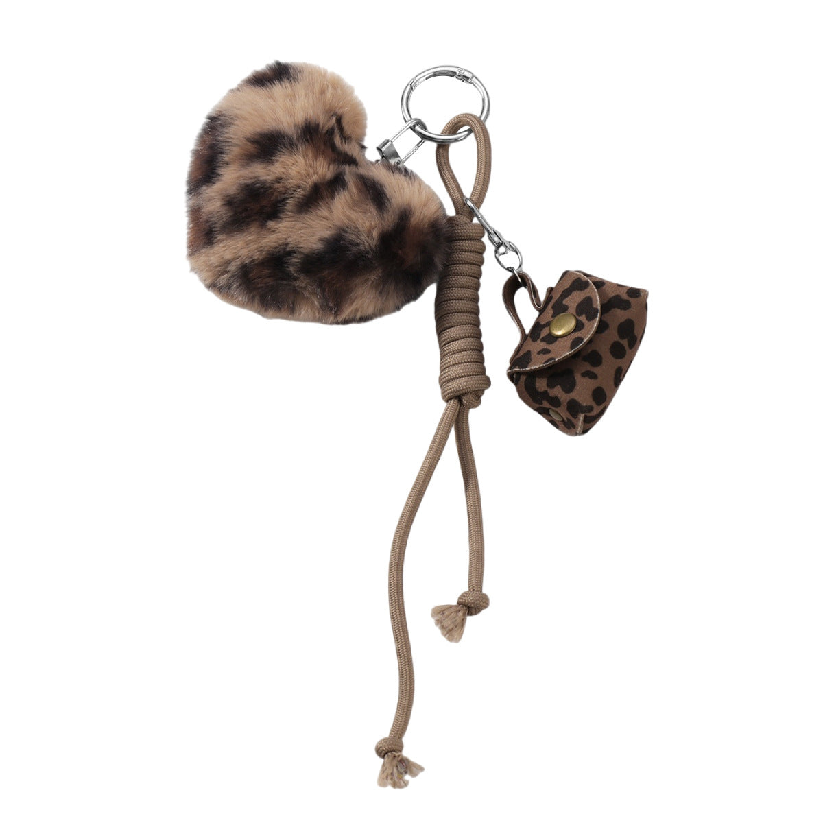 Heart Shape Brown Key Chain Made Of Durable Alloy, Stylish And Perfect For Everyday Use