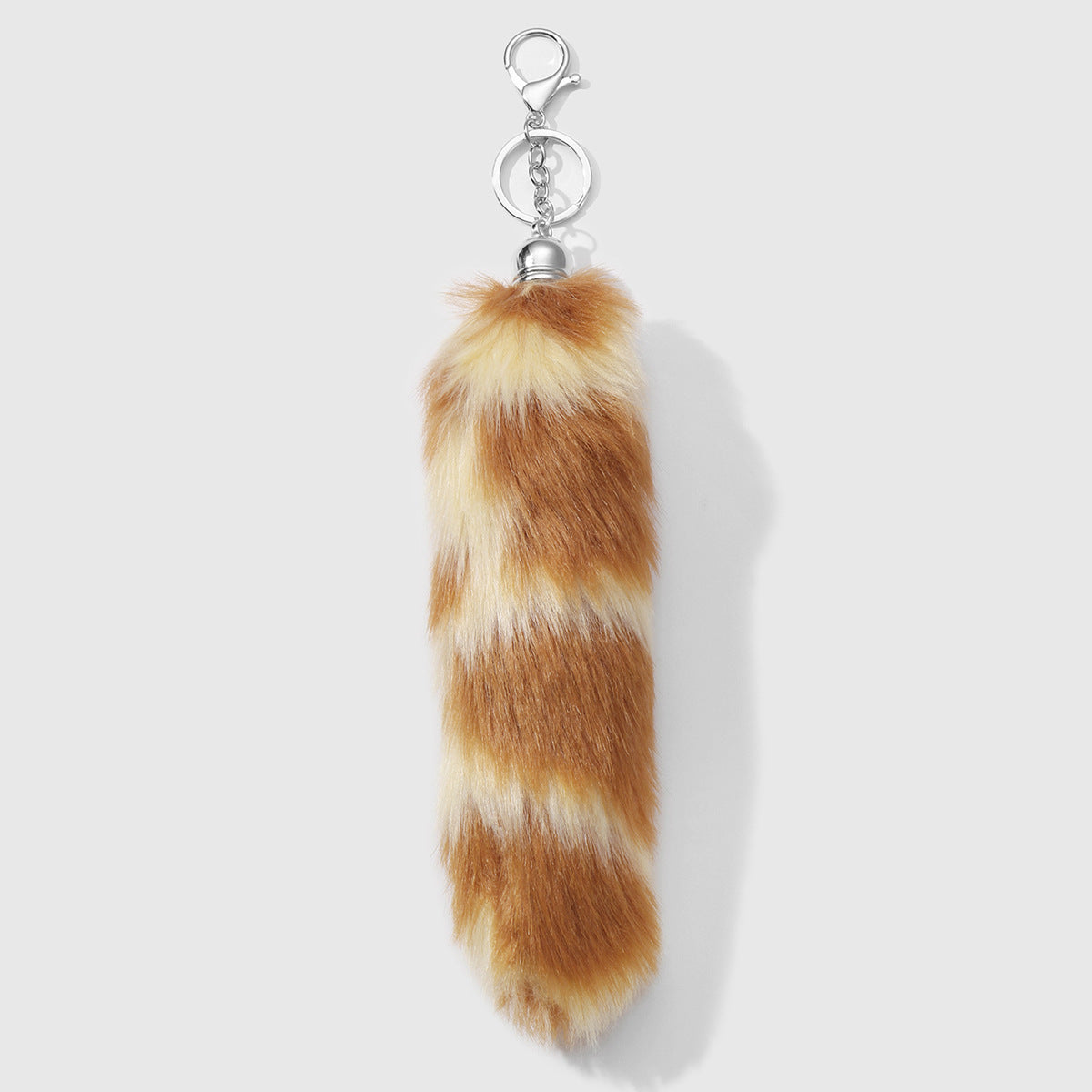 Leopard Print Key Chain In Multicolor Featuring Durable Polyester Material