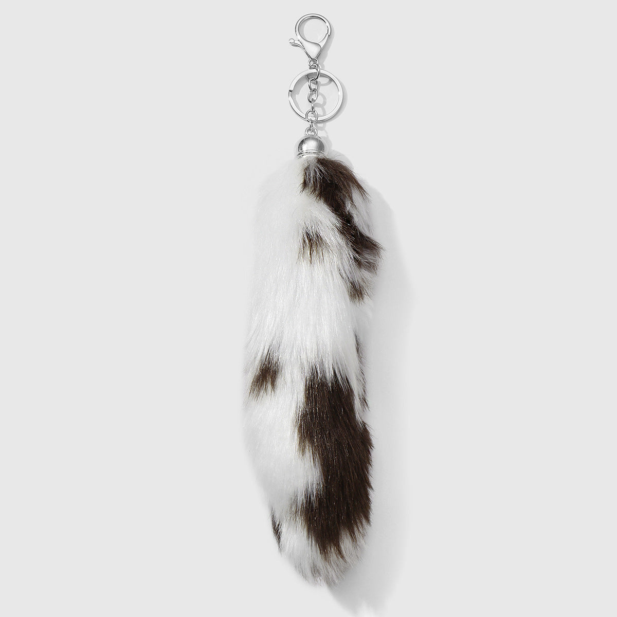 Leopard Print Key Chain In Multicolor Featuring Durable Polyester Material