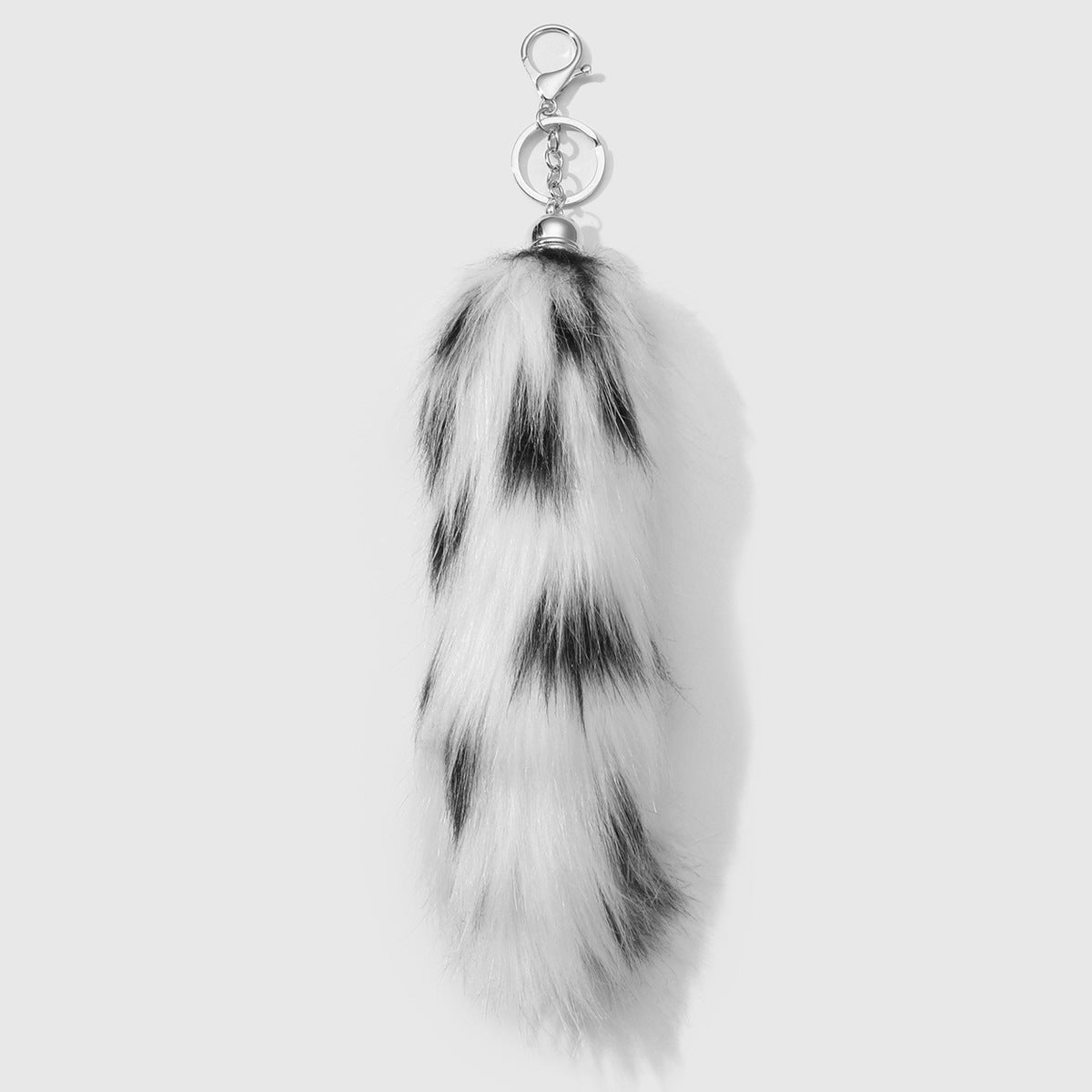 Leopard Print Key Chain In Multicolor Featuring Durable Polyester Material