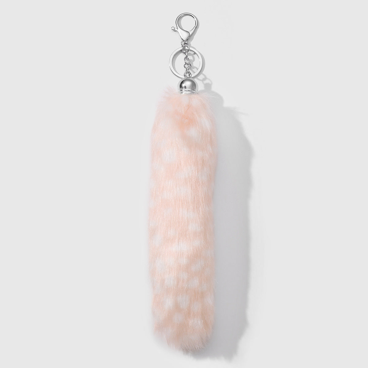 Leopard Print Key Chain In Multicolor Featuring Durable Polyester Material