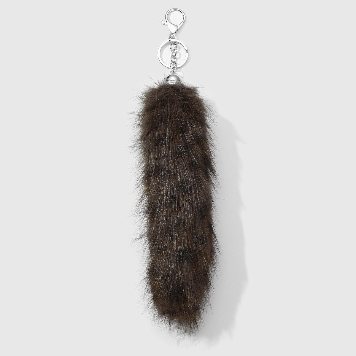 Leopard Print Key Chain In Multicolor Featuring Durable Polyester Material
