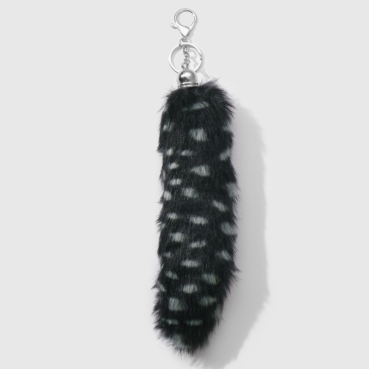 Leopard Print Key Chain In Multicolor Featuring Durable Polyester Material
