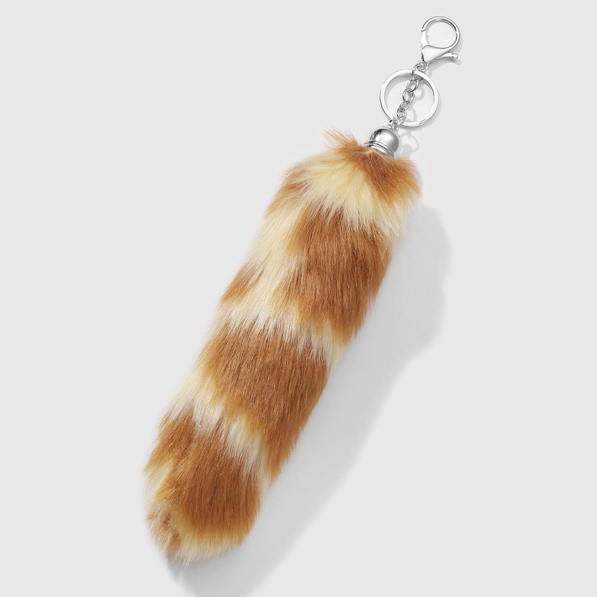 Leopard Print Key Chain In Multicolor Featuring Durable Polyester Material