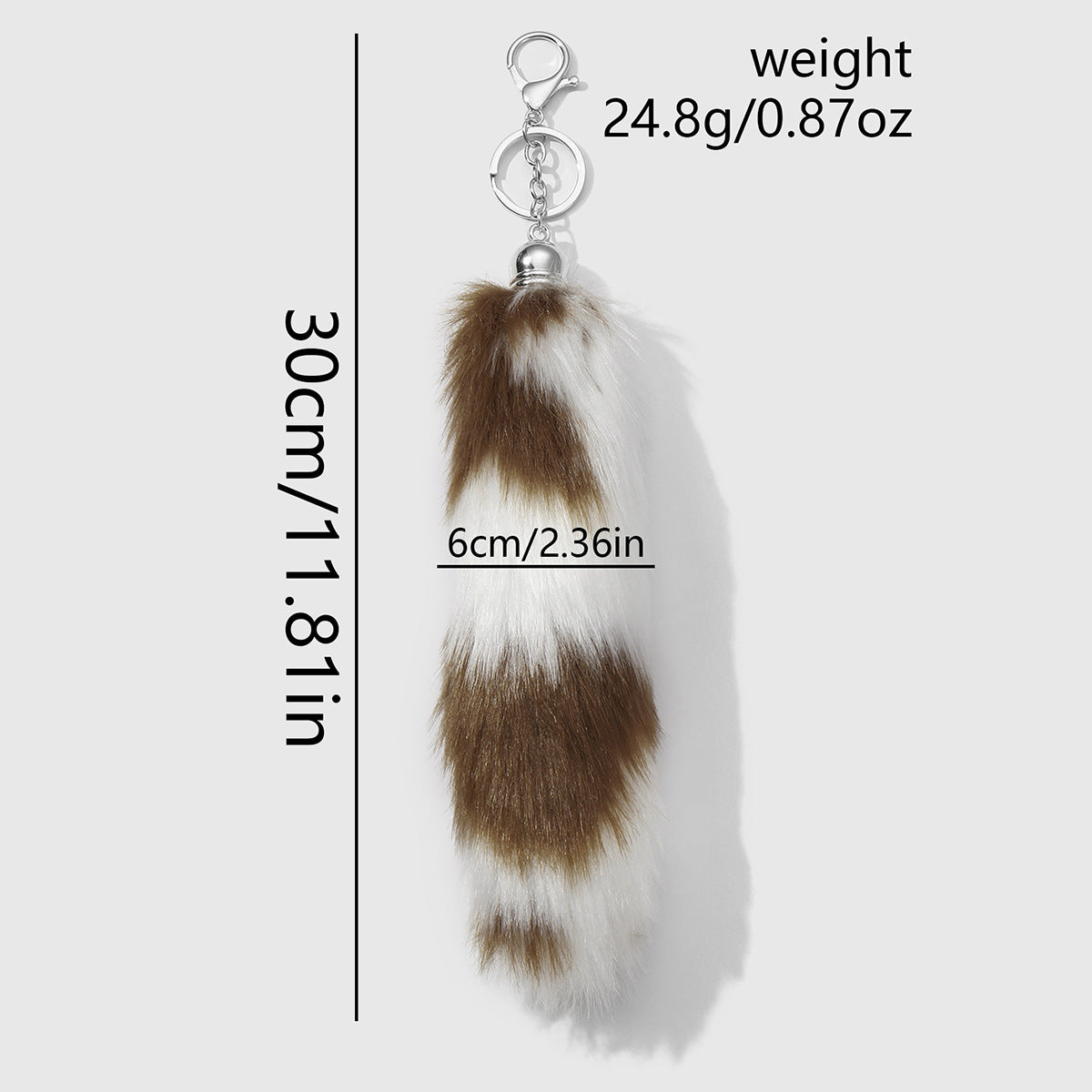 Leopard Print Key Chain In Multicolor Featuring Durable Polyester Material