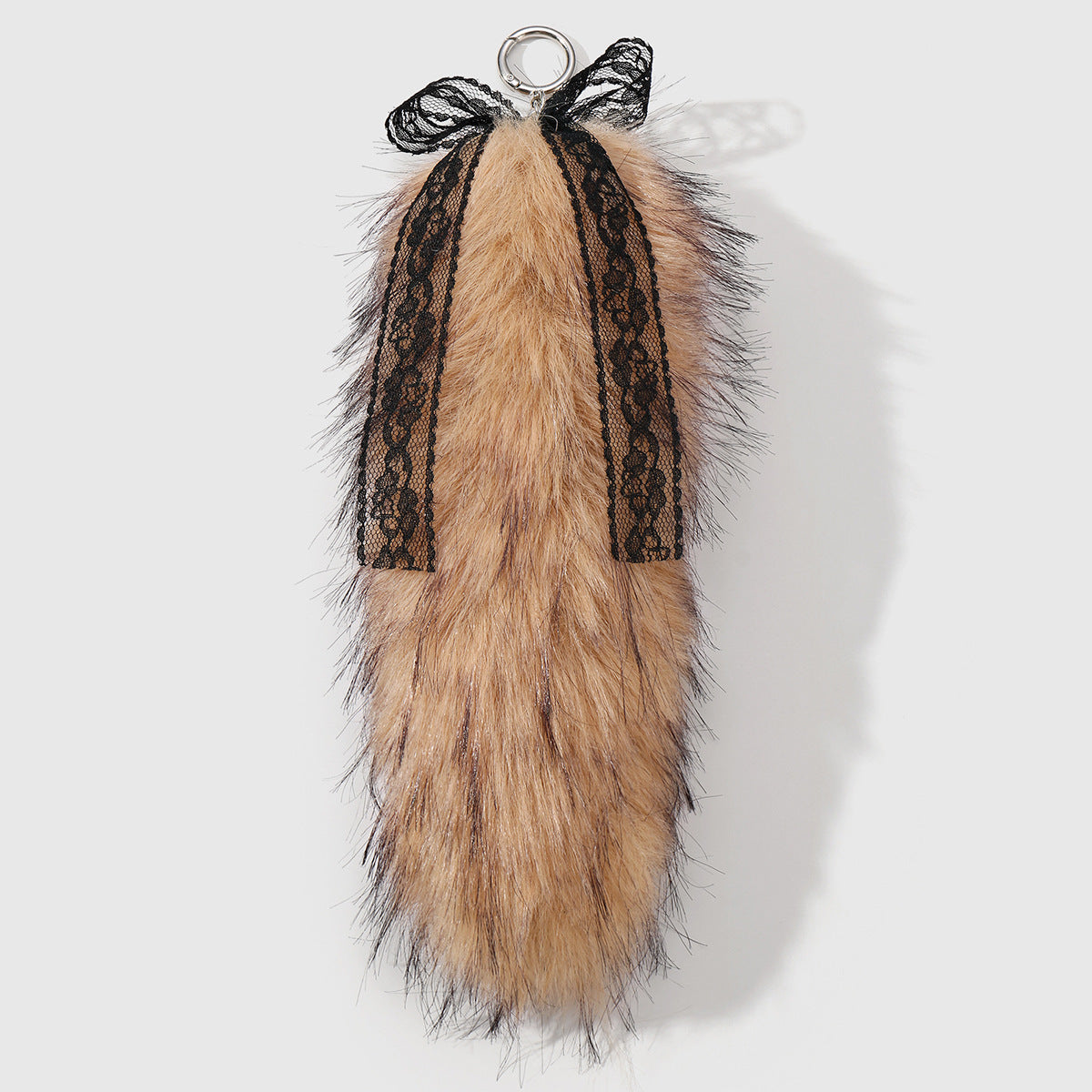 Leopard Print Key Chain In Multicolor Featuring Durable Polyester Material