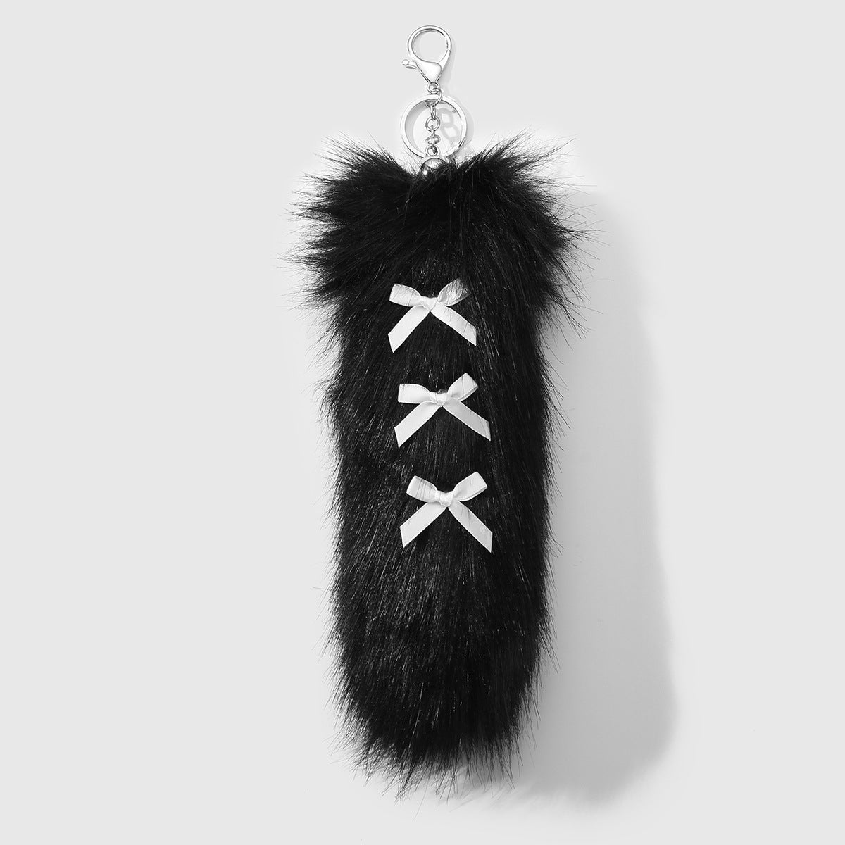 Leopard Print Key Chain In Multicolor Featuring Durable Polyester Material