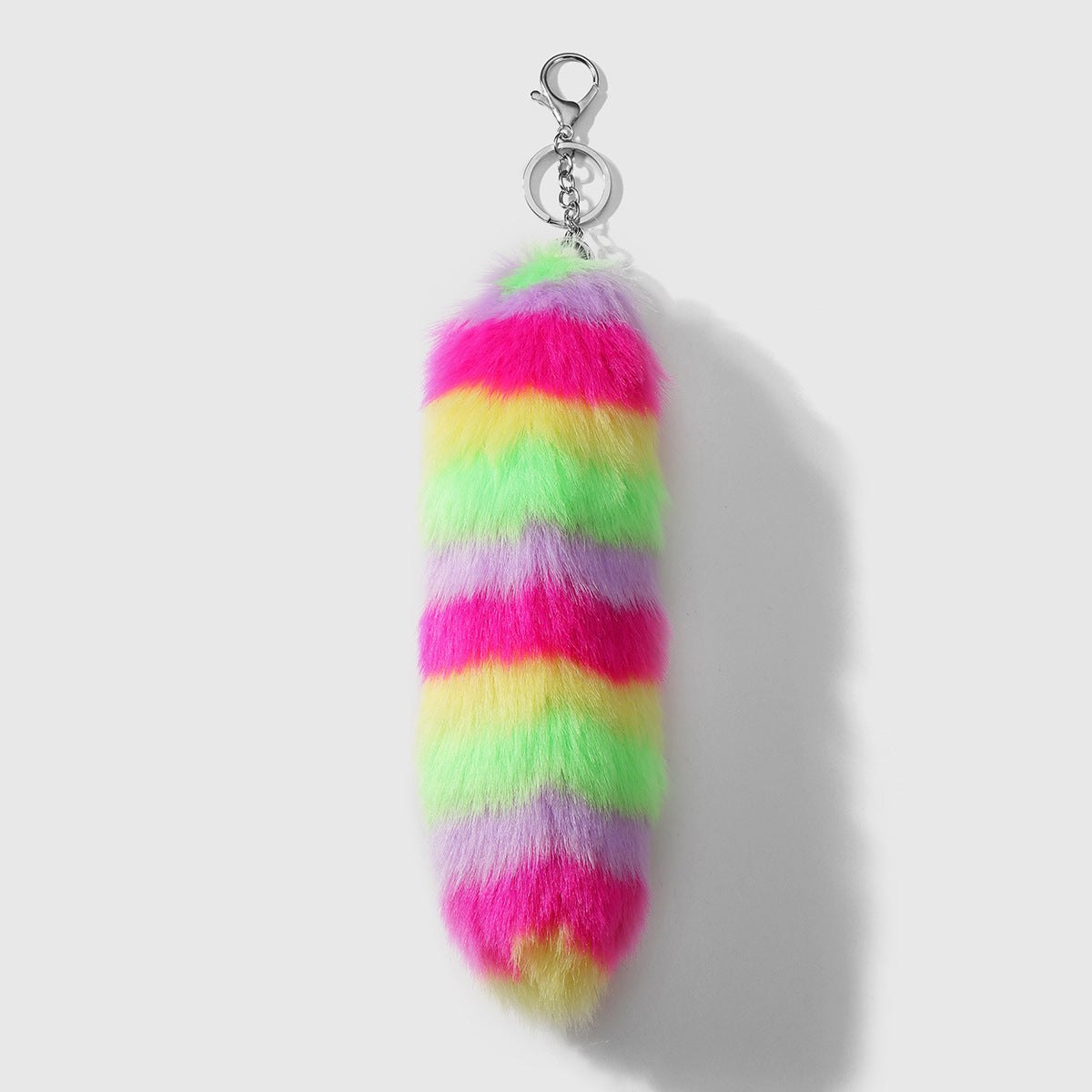 Multicolor Plush Animal Key Chain Featuring Soft Material For Stylish And Durable Use