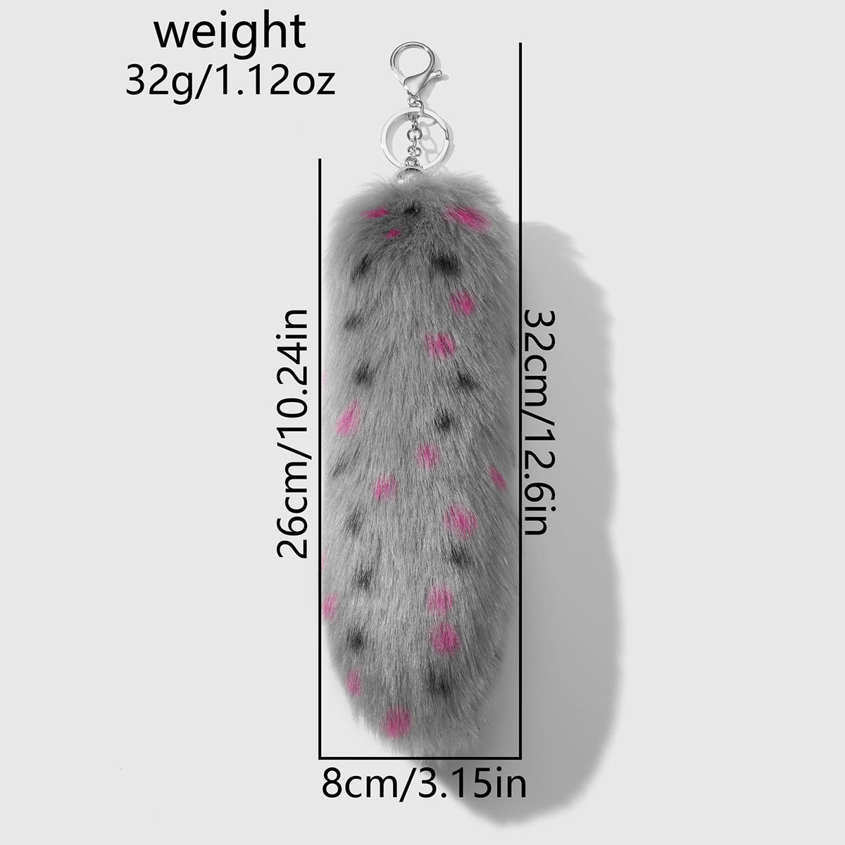 Multicolor Plush Animal Key Chain Featuring Soft Material For Stylish And Durable Use