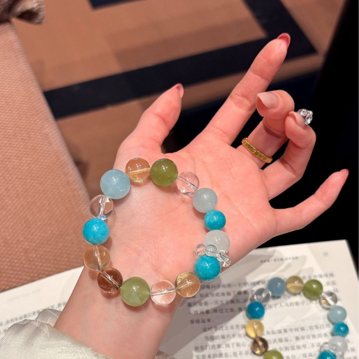 Lemon Beading Amazonite Bracelet For Women In Yellow, Perfect For Wedding Occasions
