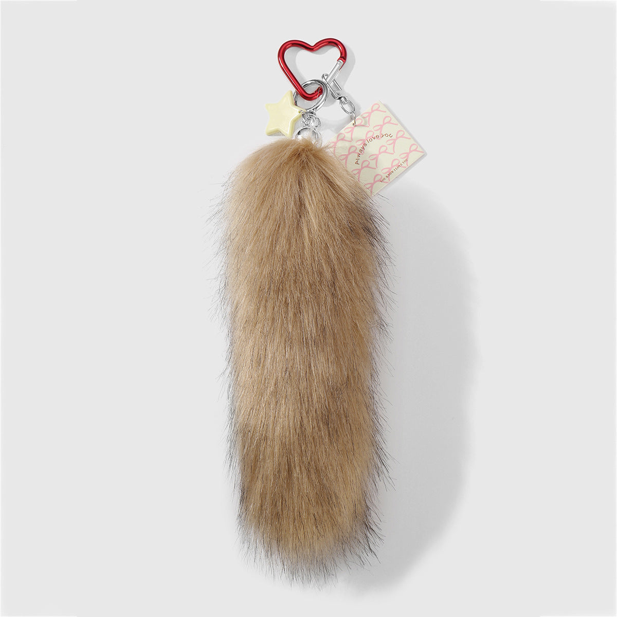 Black And White Plush Animal Key Chain Featuring Soft Material For Stylish Accessory