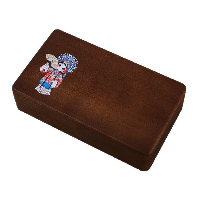Anime Solid Wood Jewelry Box Featuring Elegant Design For Secure Storage