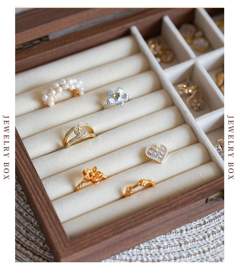 New Style Transparent Wood Storage Box For Organized And Stylish Storage