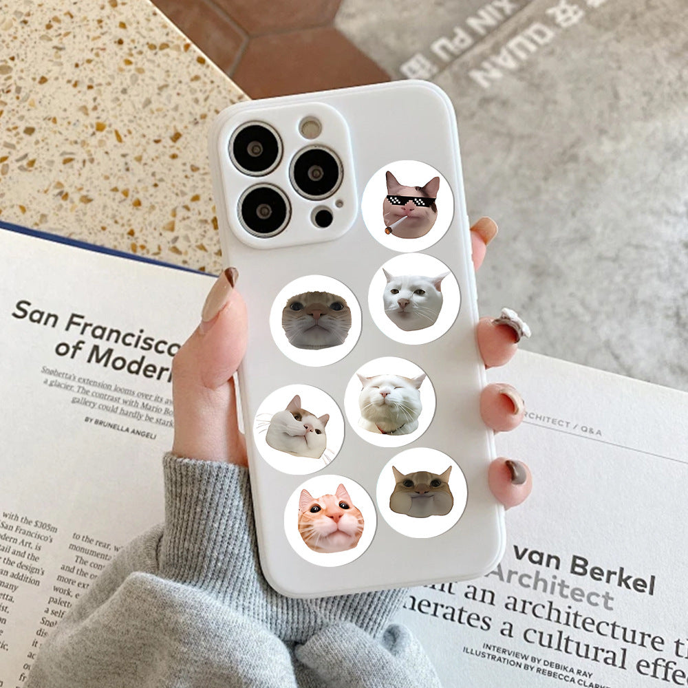 Cat Paper Stickers 1 Roll Creative Stationery For Decoration And Craft Projects