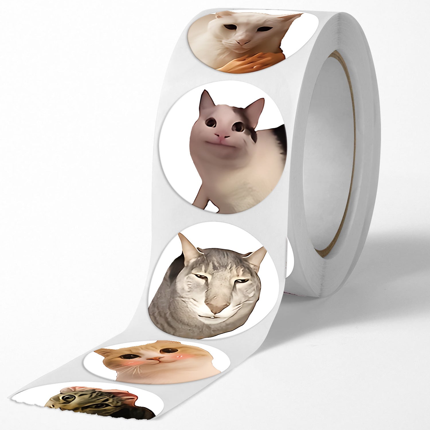 Cat Paper Stickers 1 Roll Creative Stationery For Decoration And Craft Projects