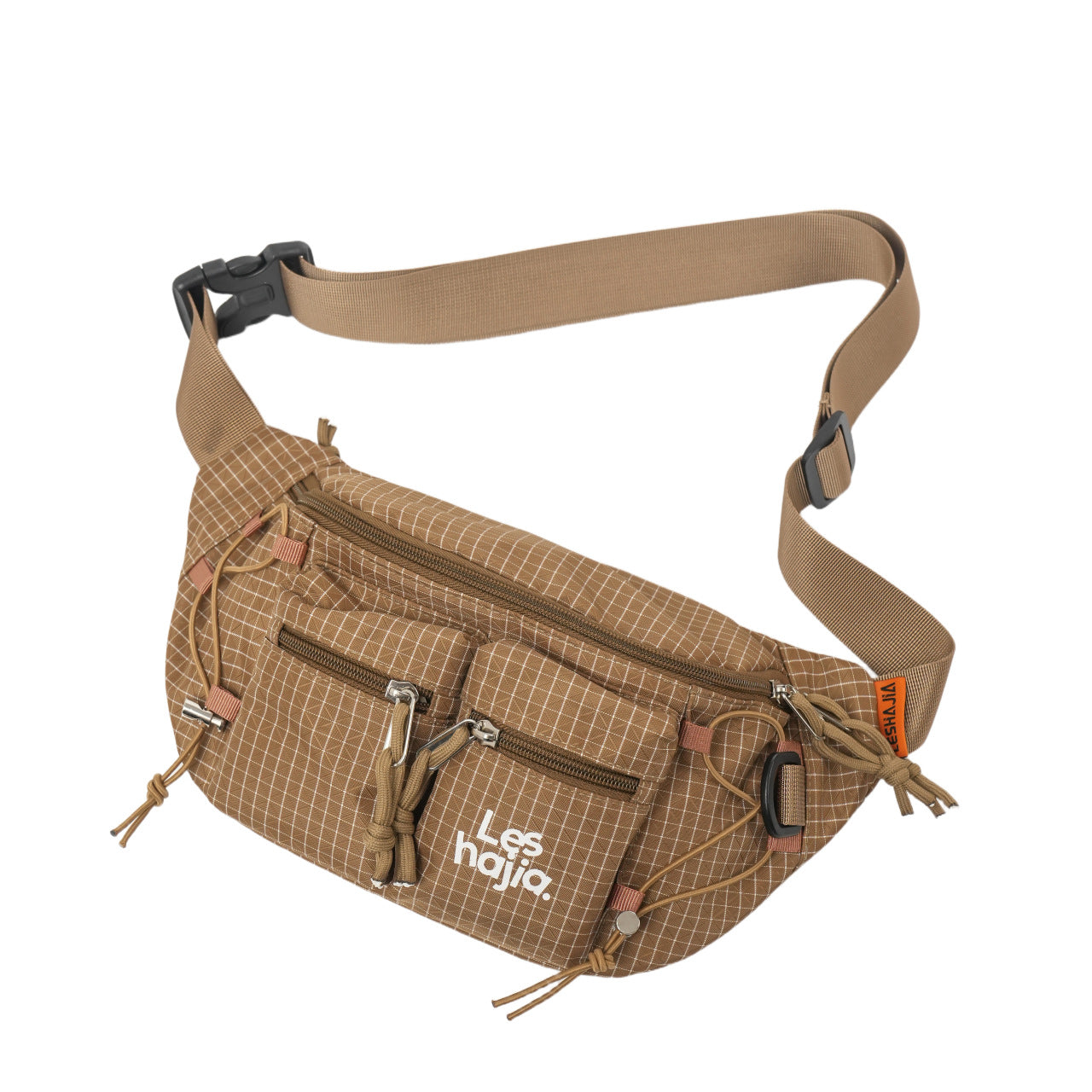 Color Block Nylon Women Fanny Pack With Sling Strap, Perfect For Spring