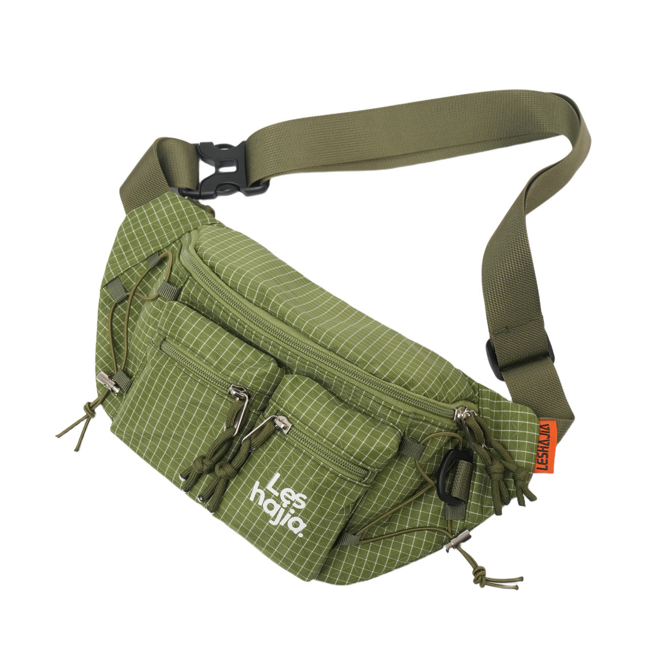 Color Block Nylon Women Fanny Pack With Sling Strap, Perfect For Spring