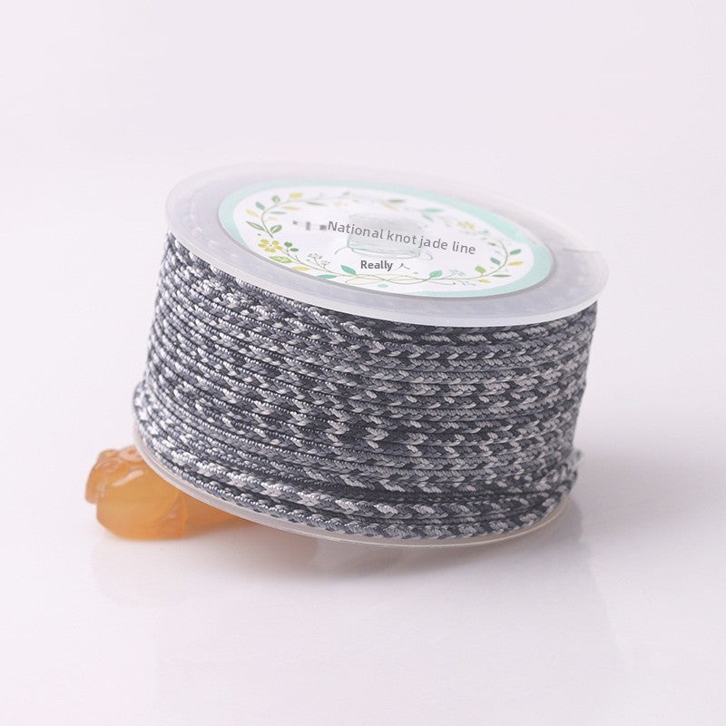 Ink Painting Nylon Cord String Rope With Hole Size 2~2.9mm Featuring Knitting Craft For Jewelry Making