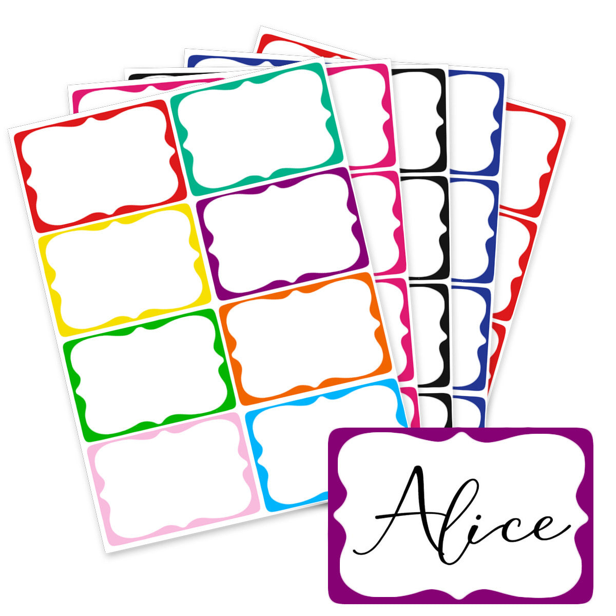 Creative Paper Stickers In Colorful Designs, Perfect For Decoration And Personalization
