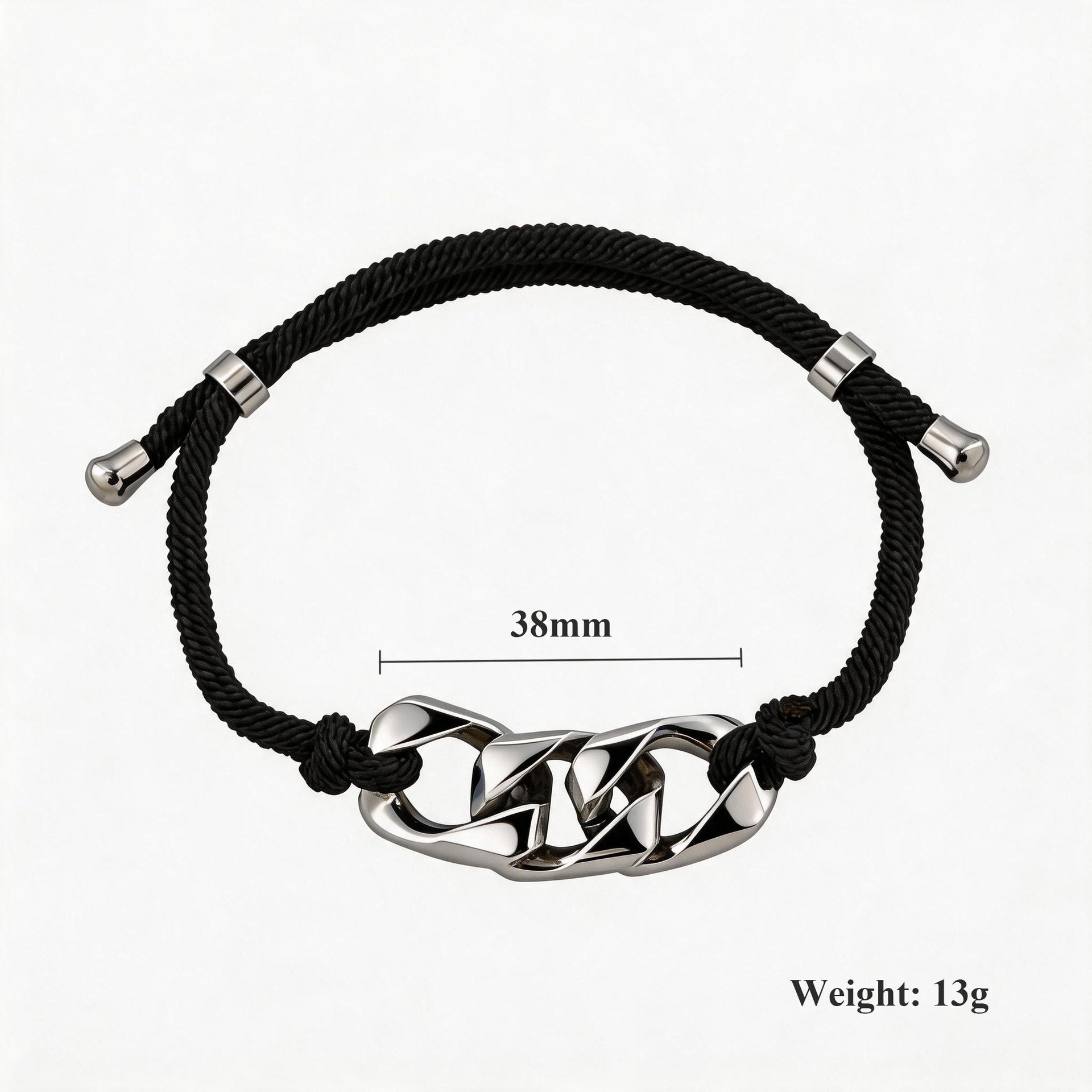 Handmade Multicolor Anchor Bracelet In Titanium Steel For Unisex Wear