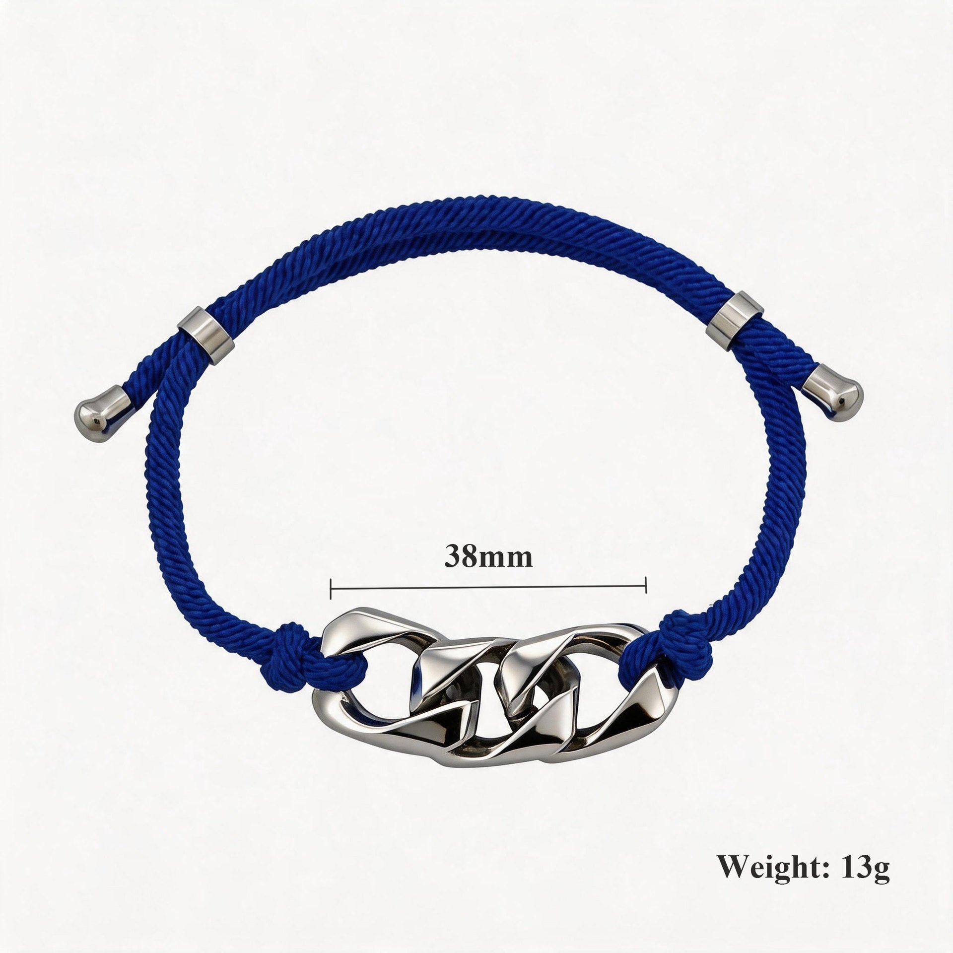 Handmade Multicolor Anchor Bracelet In Titanium Steel For Unisex Wear
