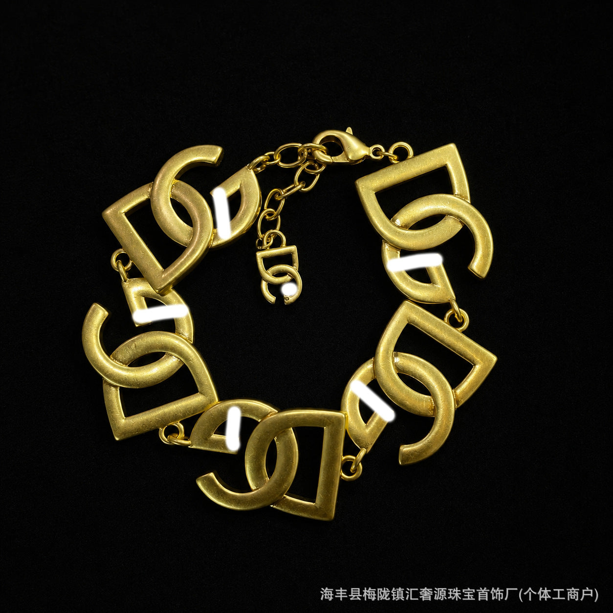 Heart Shape Brass Bracelet For Women With Zircon Inlay, Electroplated And Golden Plated Finish