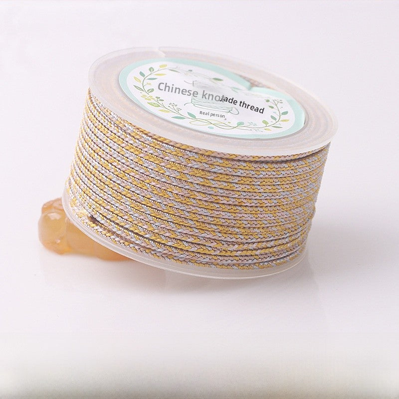 Ink Painting Nylon Cord String Rope With Hole Size 2~2.9mm Featuring Knitting Craft For Jewelry Making