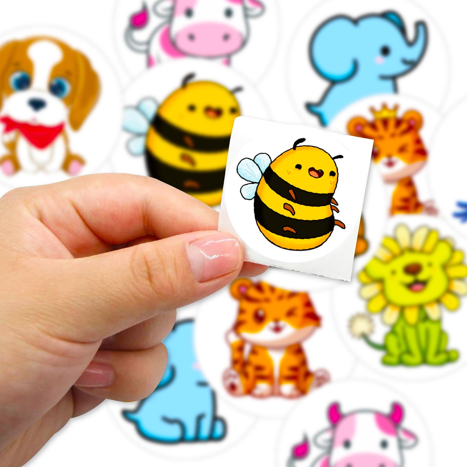 Animal Copper Plate Stickers For Office Use, Featuring Durable And Decorative Designs