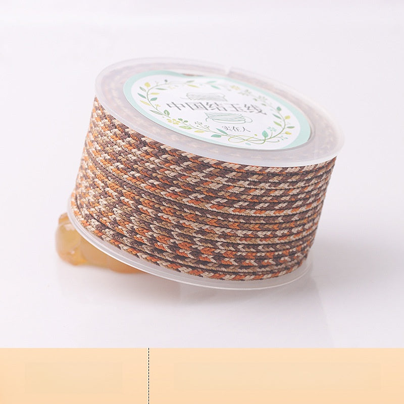Ink Painting Nylon Cord String Rope With Hole Size 2~2.9mm Featuring Knitting Craft For Jewelry Making
