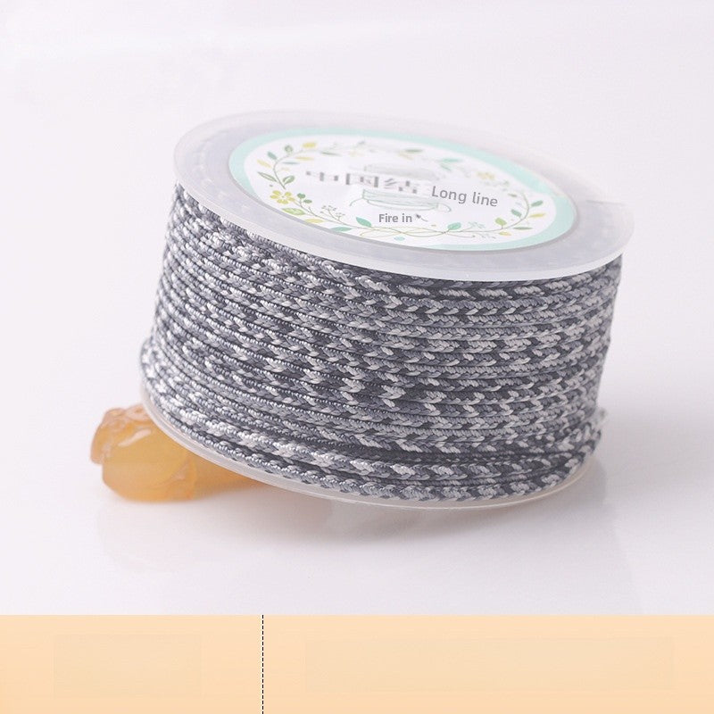 Ink Painting Nylon Cord String Rope With Hole Size 2~2.9mm Featuring Knitting Craft For Jewelry Making