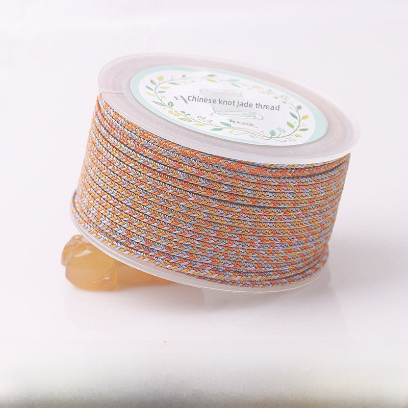 Ink Painting Nylon Cord String Rope With Hole Size 2~2.9mm Featuring Knitting Craft For Jewelry Making