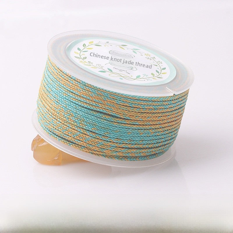 Ink Painting Nylon Cord String Rope With Hole Size 2~2.9mm Featuring Knitting Craft For Jewelry Making