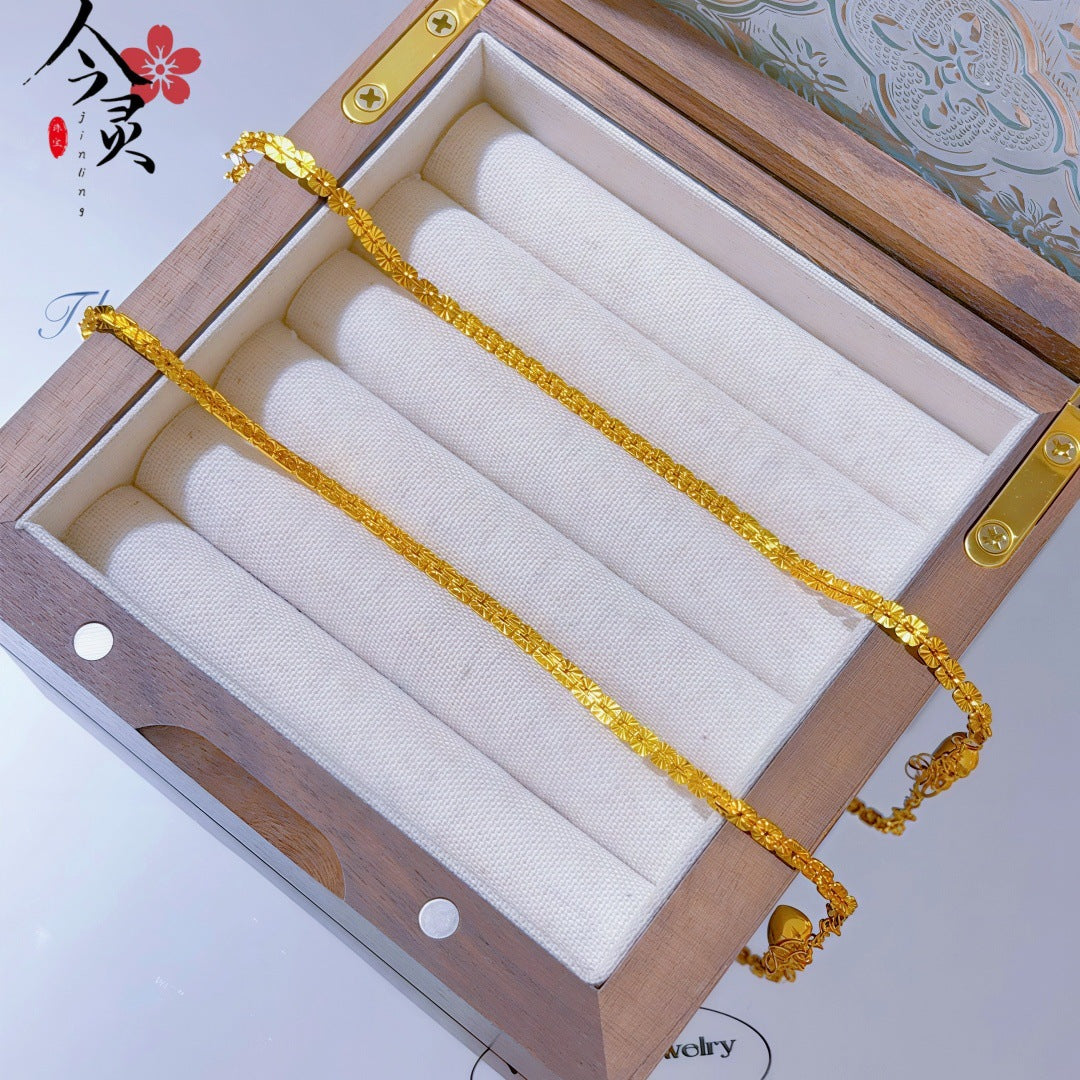 Butterfly Bracelet For Women Featuring Brass Chain Material With Golden Plated Electroplated Finish